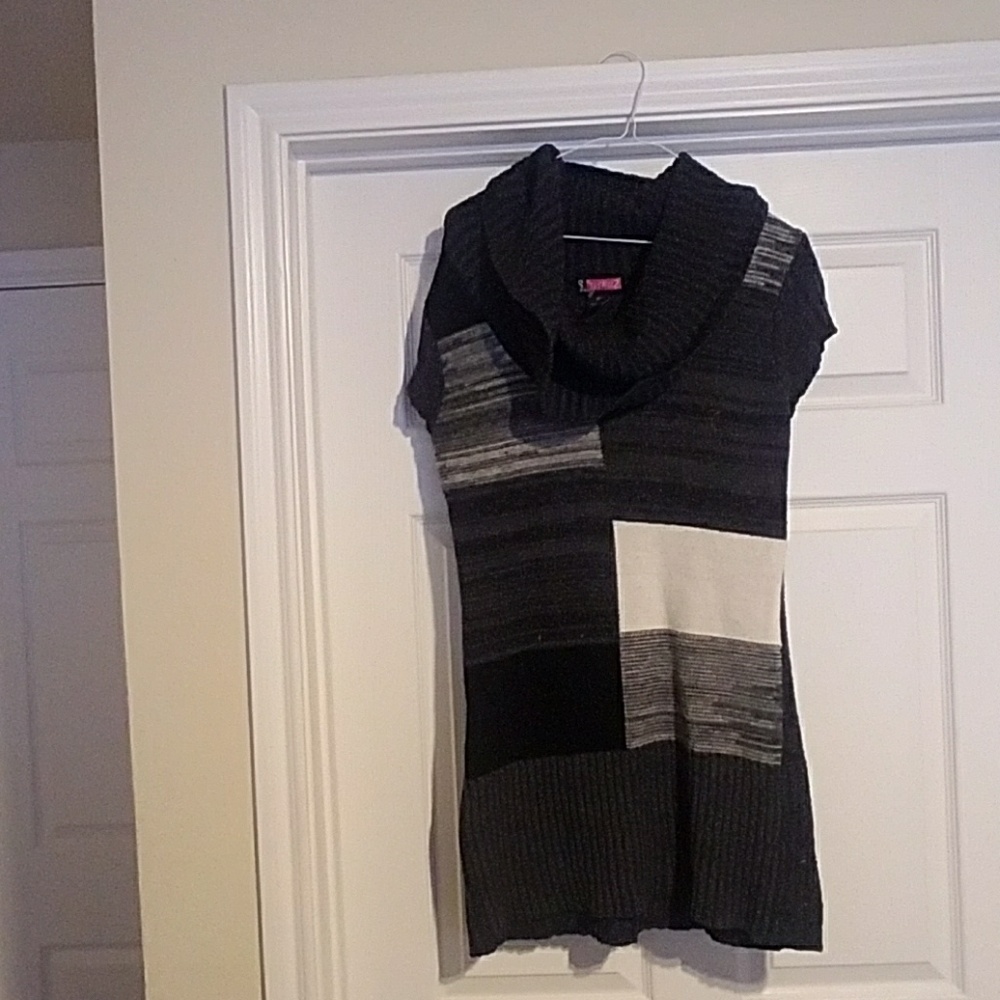 Black and grey sweater
